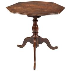 George II Period Octagonal Tripod Wine Table