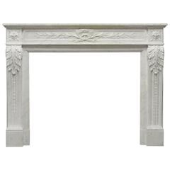 Antique French Louis XVI Fireplace Mantel, 19th Century 7