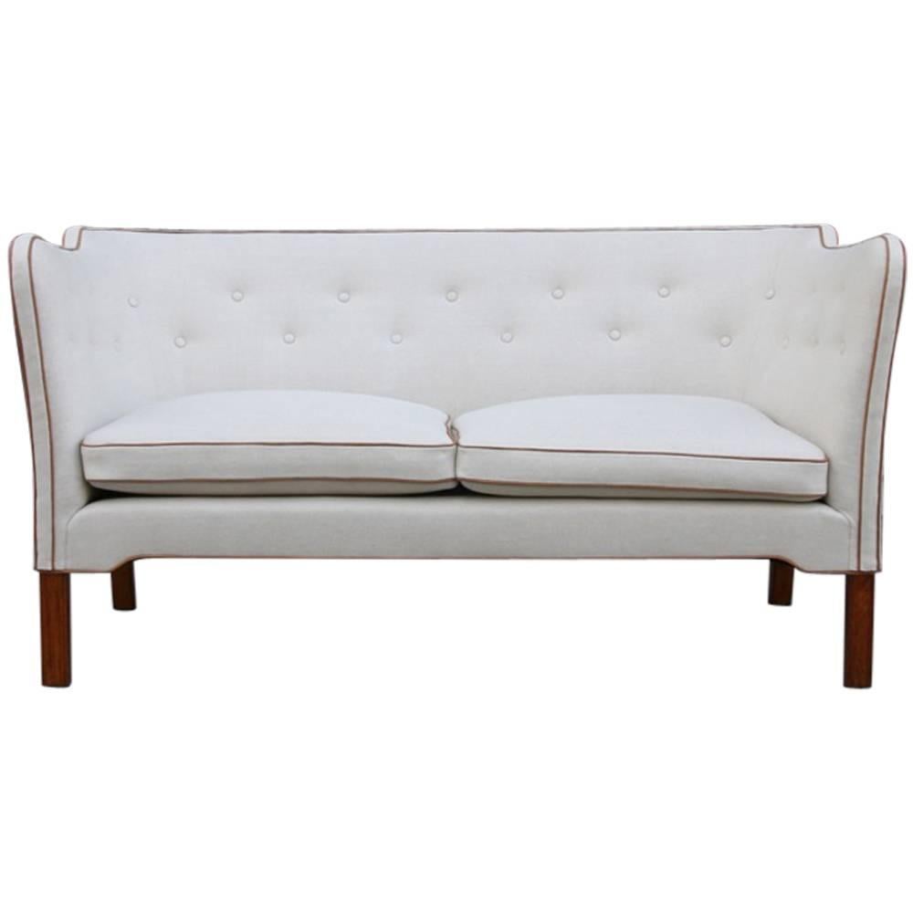 Wonderful Small Sofa by Danish Master Cabinetmaker