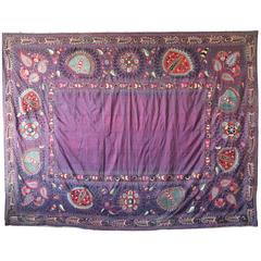 Antique Early to Mid-19th Century Lakai Uzbek Silk Embroidery