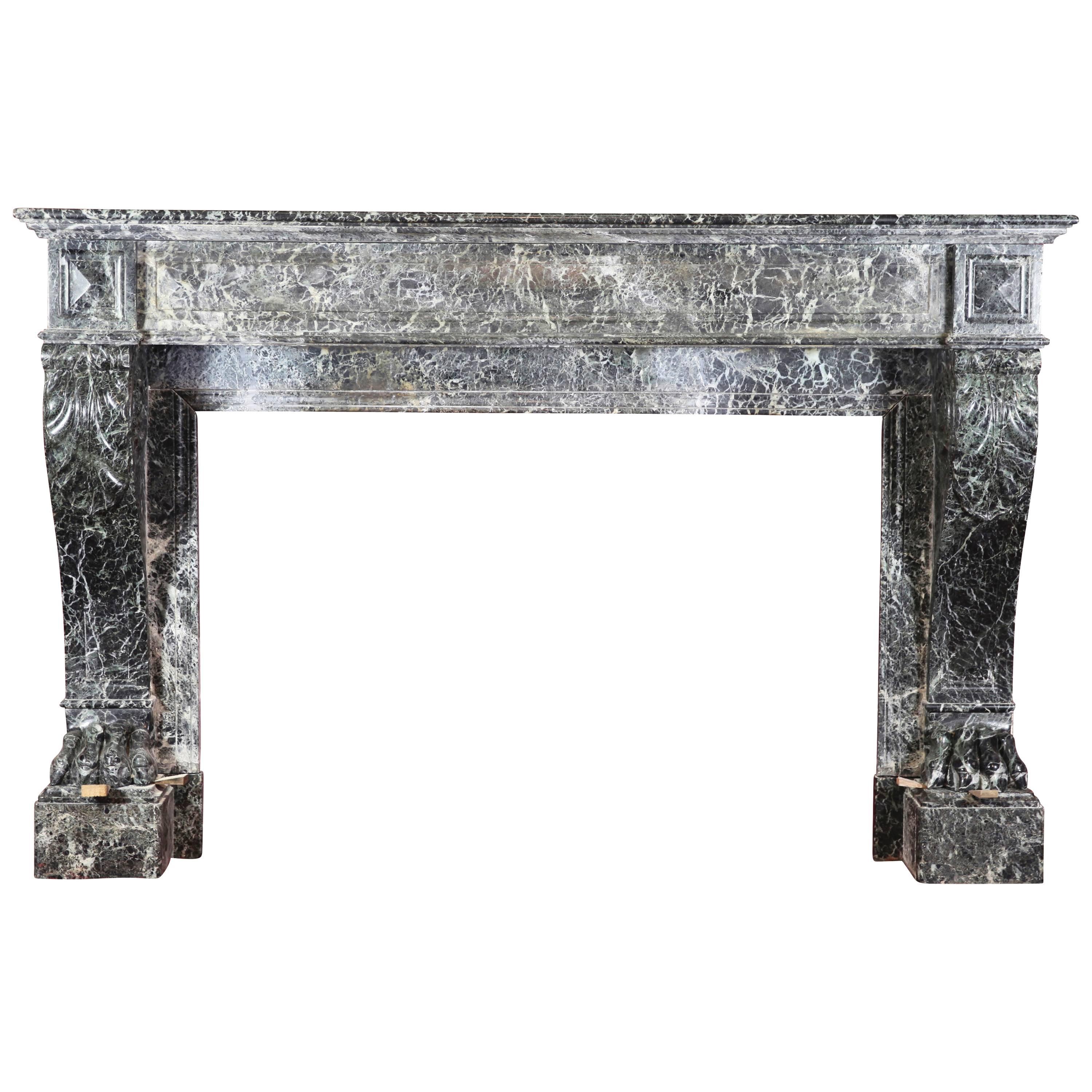 19th Century Belgian Antique Fireplace Surround For Sale
