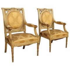 19th Century French Armchairs in Louis XVI Style