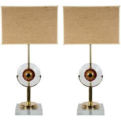 Pair of Murano Glass Lamps by Gianluca Fontana 3