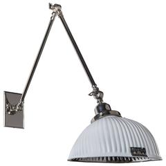 Pittsburgh Reflector Co. Industrial Mercury Glass Sconce, Circa 1920 6