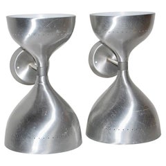 Litecraft Aluminium Double Cone Wall Sconces