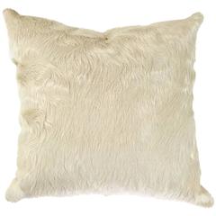 Ivory Brazilian Cowhide Pillow 1