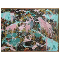 Modern Original Oil On Canvas Abstract Painting By, Karen Sadenwater 7