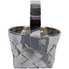 Cartier Country Chic Handmade Sterling Silver Basket