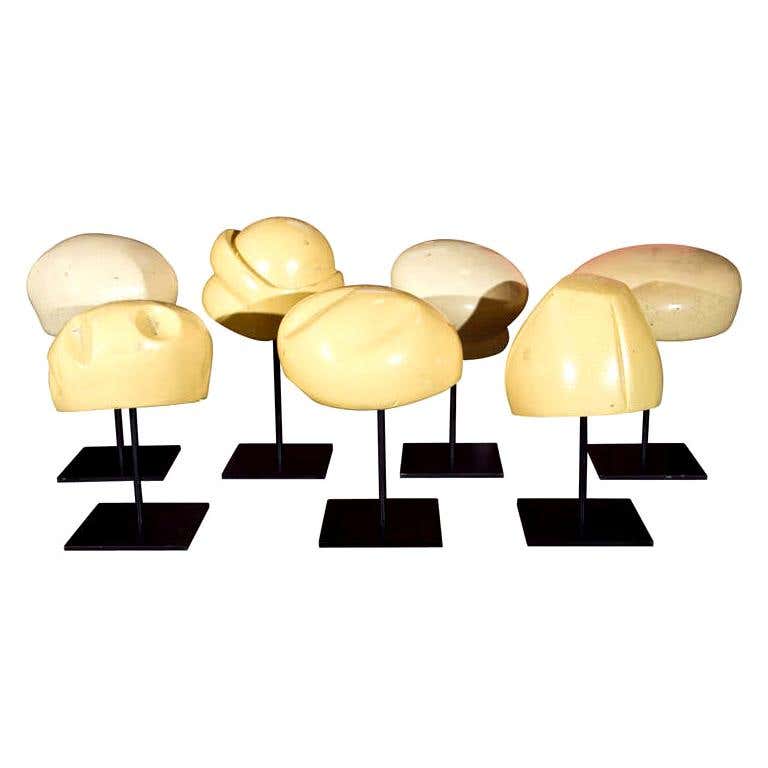 Set of Seven German Hat Forms For Sale at 1stDibs