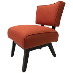 Mid-Century Tilting Slipper Chair