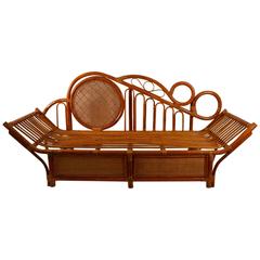 Bamboo Daybed, Chaise Attributed to Parzinger 8