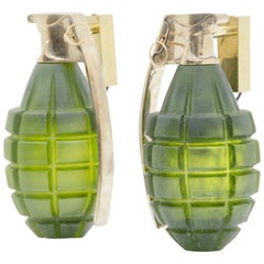 Pair of Grenade Sconces by Stan Usel