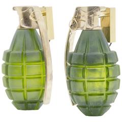 Pair of Grenade Sconces by Stan Usel 12