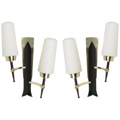 1950 Pair of Sconces by Maison Lunel