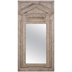 Fronton Mirror Glass in Handwork Driftwood Neoclassic Style 7