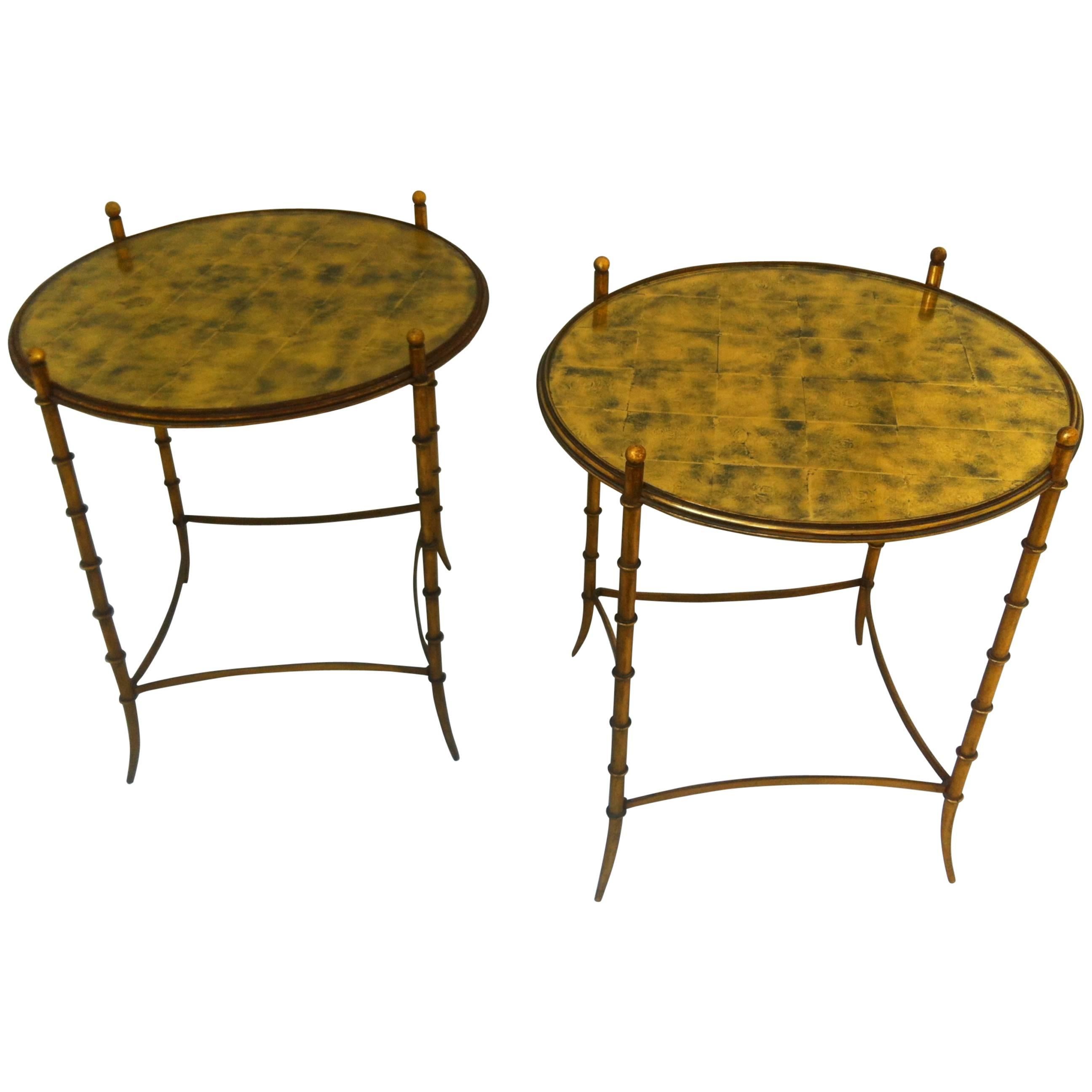 Mid-Century Style of Maison Jansen-Side Tables