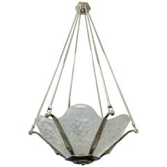 French Art Deco Chandelier by Sabino 10