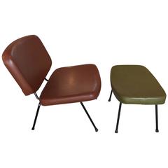 Pierre Paulin CM190 Low Chair and Ottoman