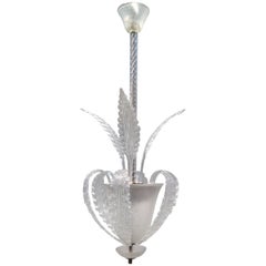 Very Chic Murano Glass Fixture Attributed to Barovier