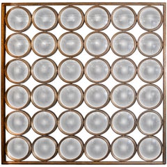 36 Faceted Round Convex Mirrors on Square Mirror
