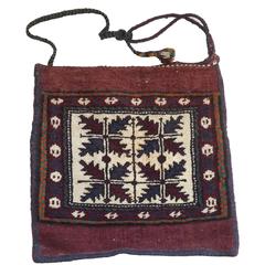 Woven Wool Oriental Carpet Bag