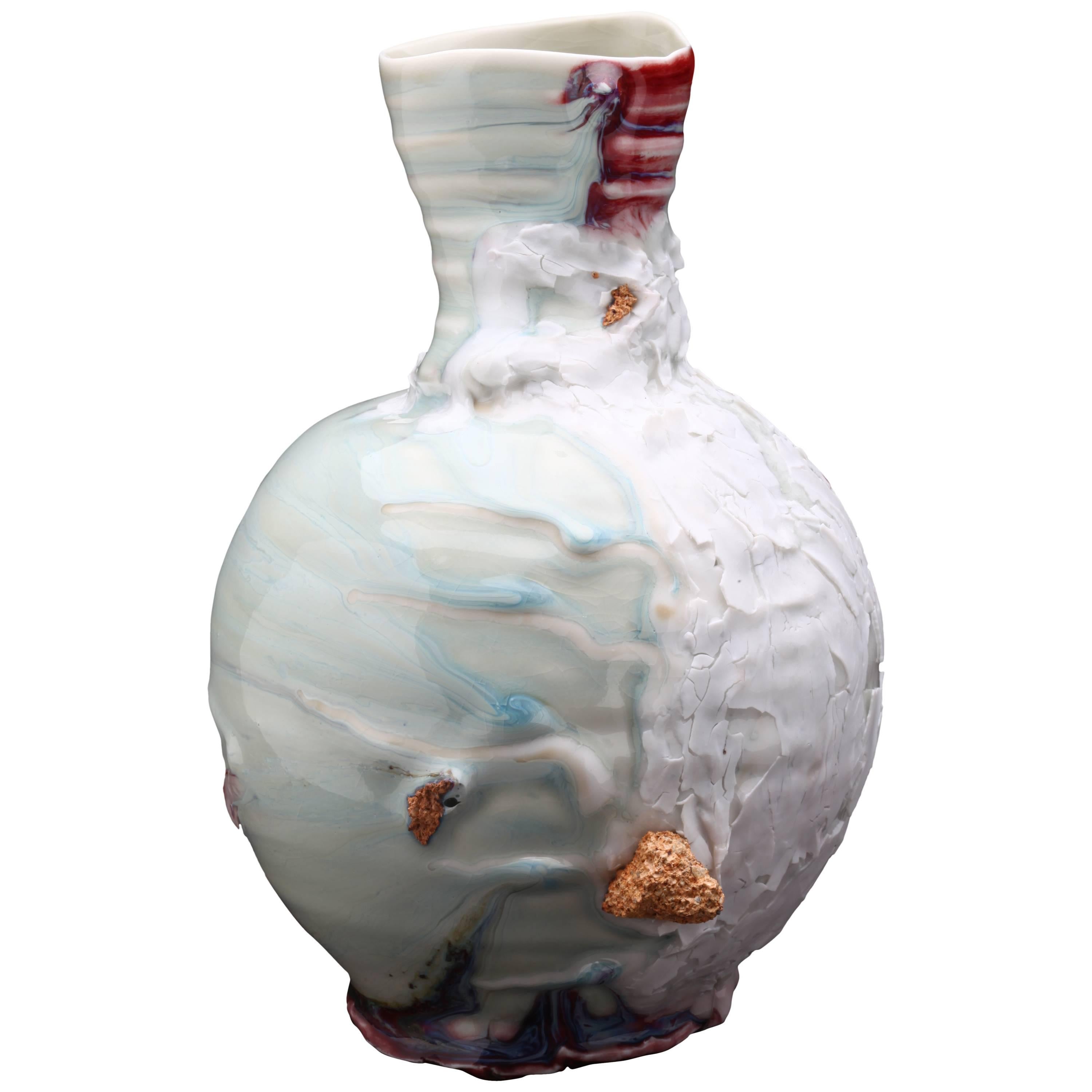 Contemporary Ceramic Memory Drift Jar by Gareth Mason For Sale