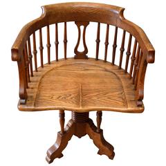 Antique Arts and Crafts Oak Office Chair