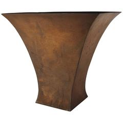 Marie Zimmermann American Arts and Crafts Flaring Copper Vase
