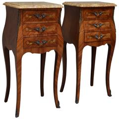 Antique Pair of French Bedside Cabinets