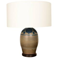 California Modern, Pottery Table Lamps Attributed to Ted Saito
