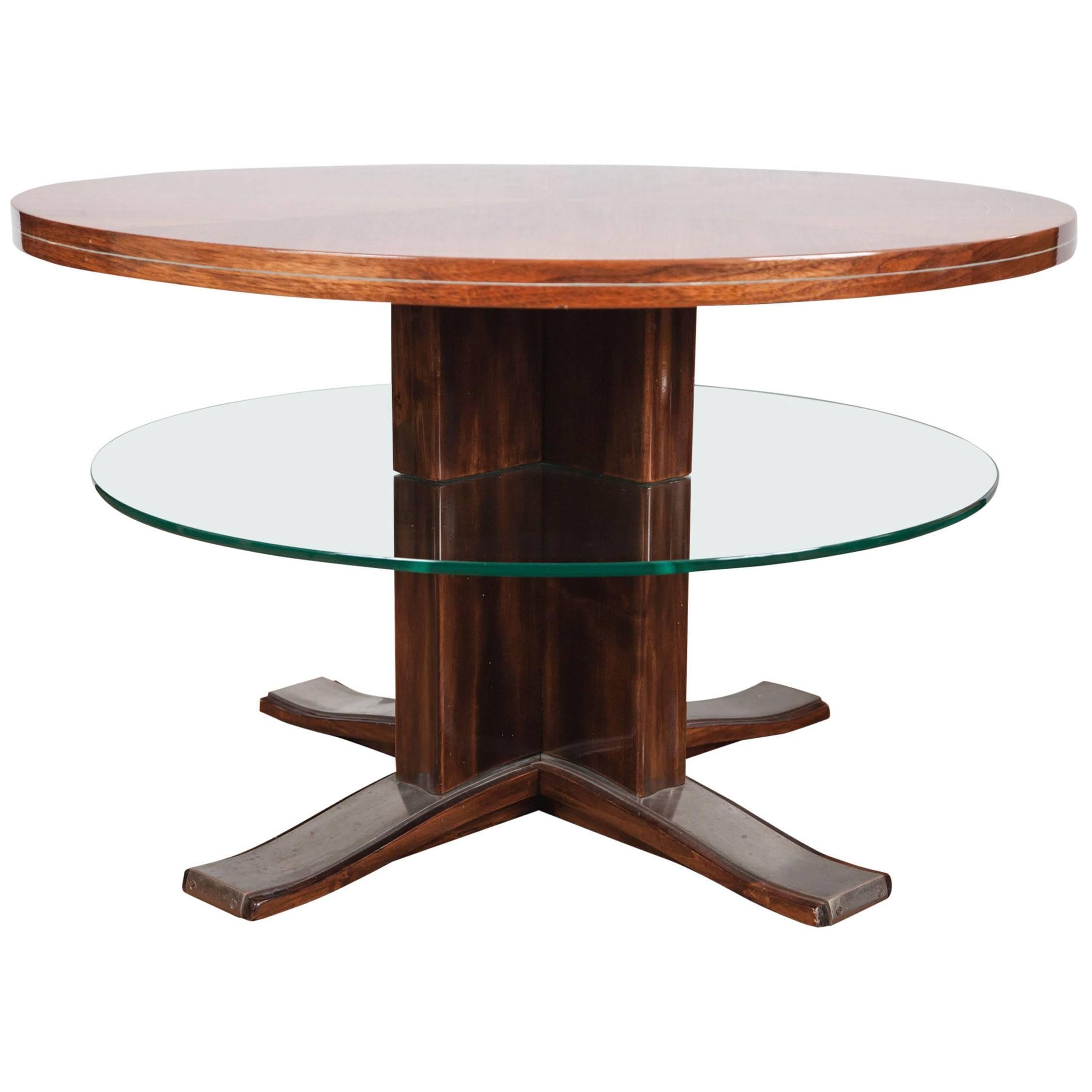 French Modernist Two-Tiered Low Table
