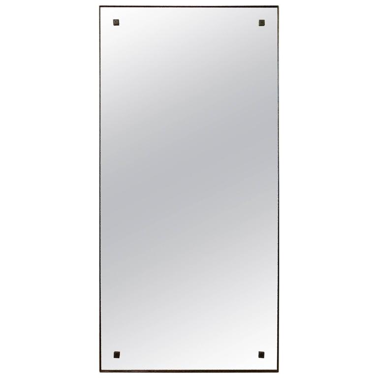 industrial blackened steel frame mirror at 1stdibs industrial blackened steel frame mirror at 1stdibs