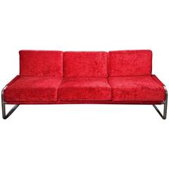 Super 1970s Chrome Sofa and Armchair Set 1