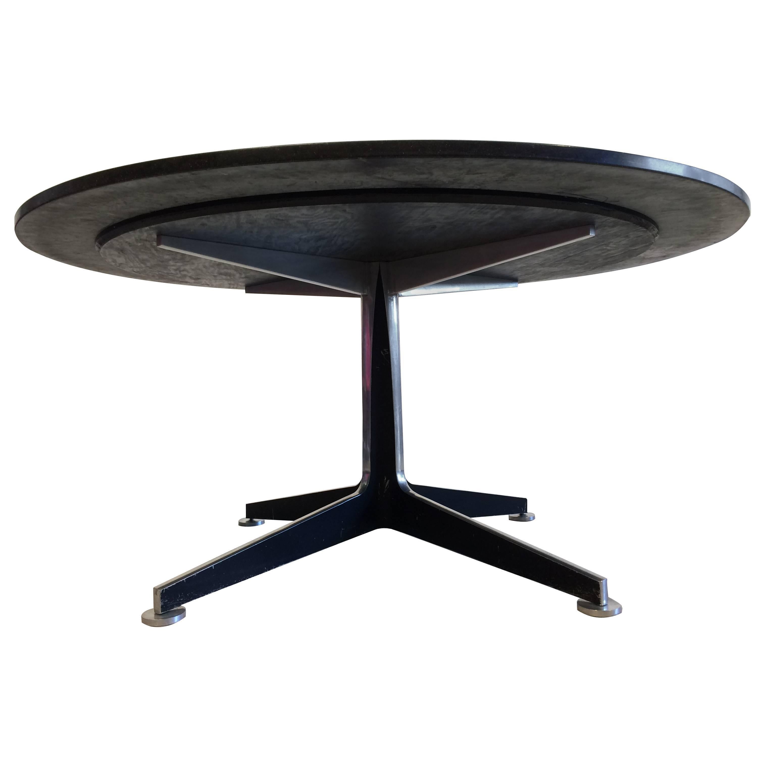 Atemberaubender Esstisch aus Ward Bennett-Stein und Aluminium von Lehigh Furniture