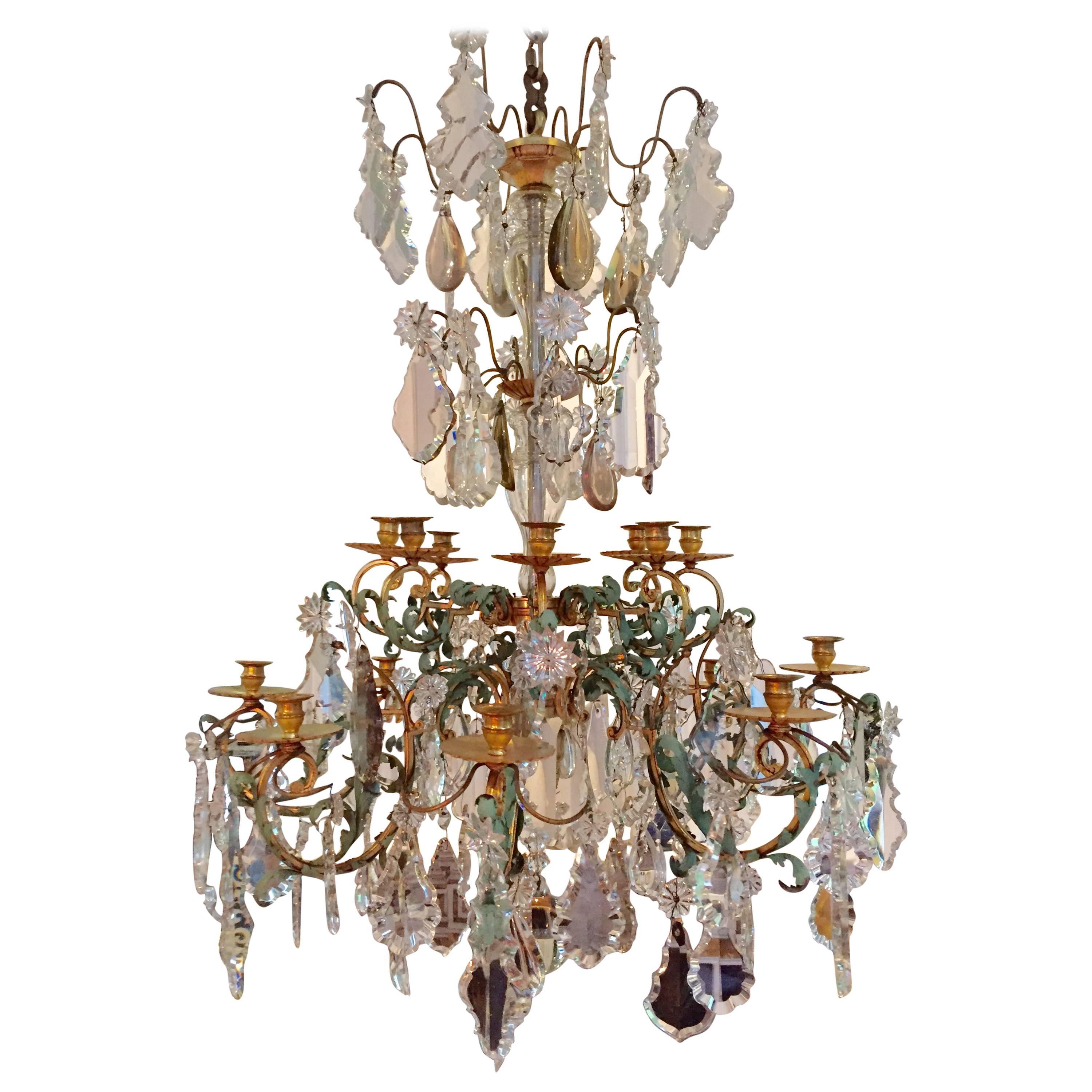 Baccarat Style Crystal Chandelier