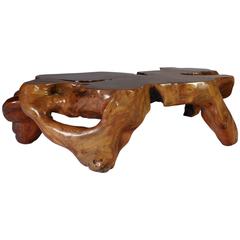 Natural Teak Root Sculptural Tree Coffee Table