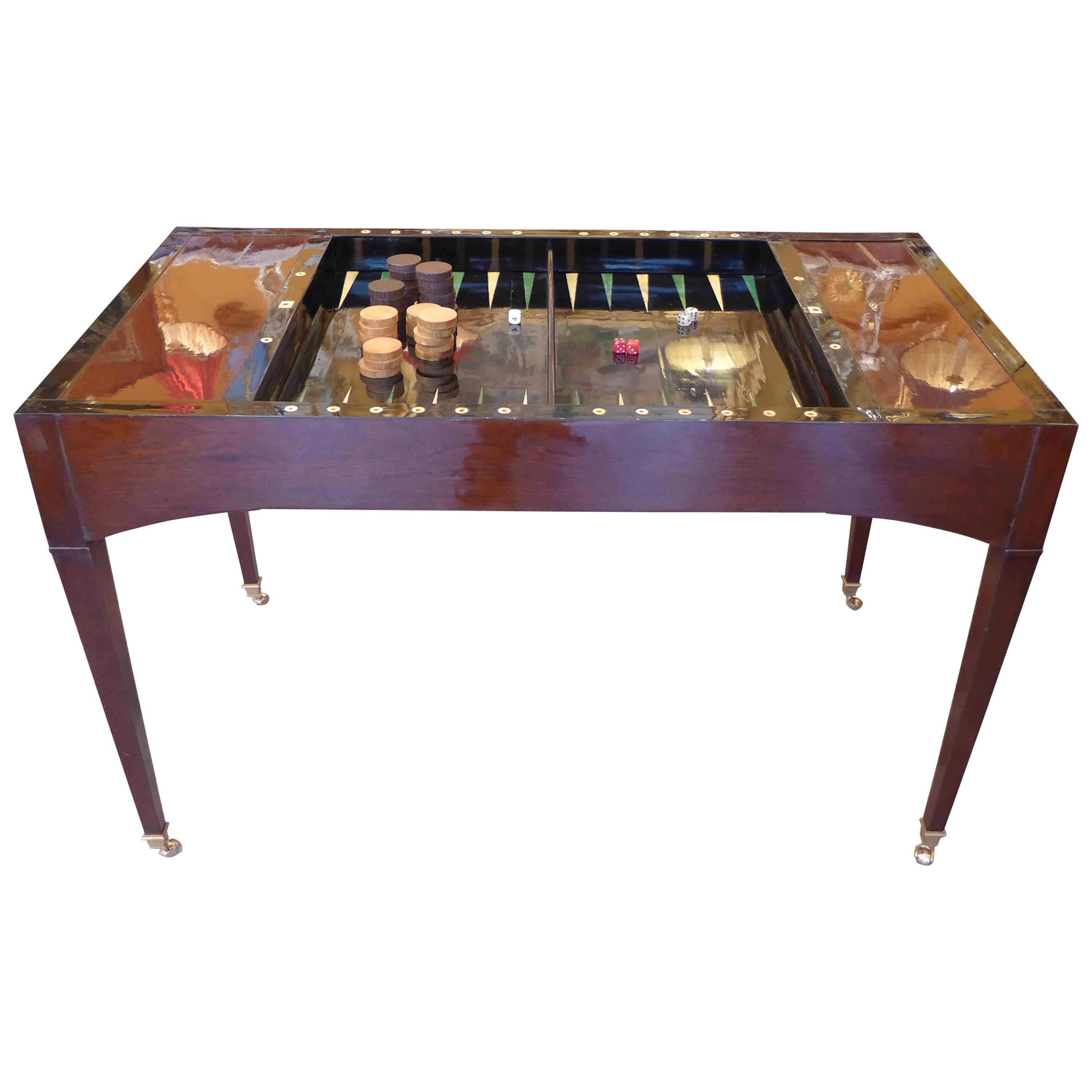 French Directoire Period, circa 1795 Reversible Desk and Tric-Trac Game Table