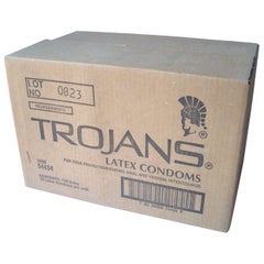 Vintage Adam Rolston Condom Box, Trojans Sculpture/Installation, Moca, Signed