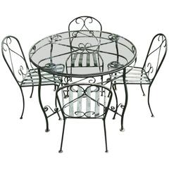 Mid-Century Iron Garden Patio Set 2