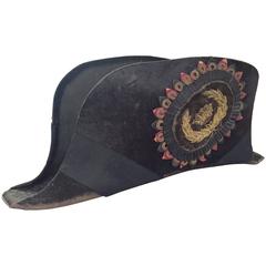 Grand chapeau bicorne américain précoce de l'ordre maçonnique Lodge Odd Fellows