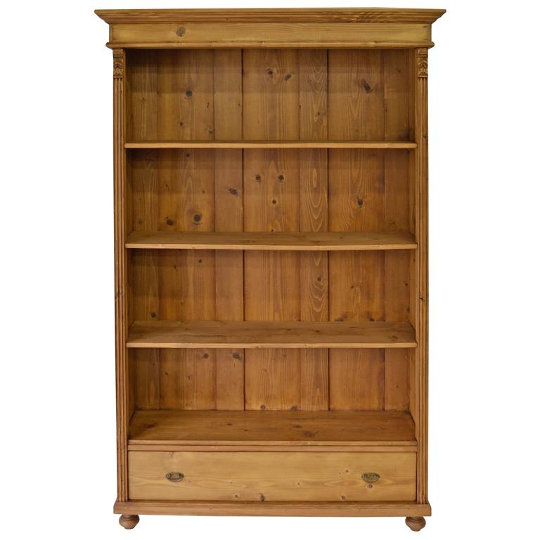 Pine Open Bookcase at 1stDibs