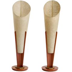 Pair of Mid-Century Lamps, Labeled "Angelita"