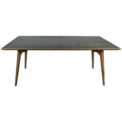 Modernist French Wood and Laminate Dining Table