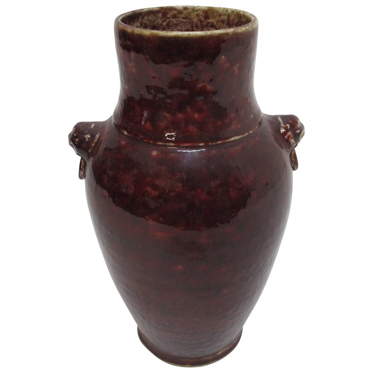 Early 19th Century Chinese Flambe Vase For Sale