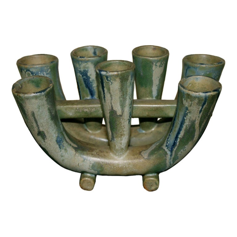 Charles Greber Pottery Candle Holder For Sale at 1stDibs
