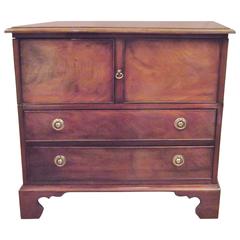 English Mahogany Chest of Drawers with Doors