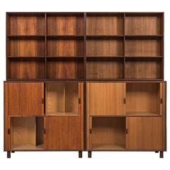 Yngve Ekström Bookcase in Teak Produced by Westbergs Möbler in Sweden