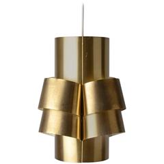 Sculptural Pendant Lamp in Brass by Hans-Agne Jakobsson, Markaryd, Sweden 8