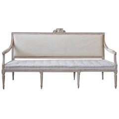 18th Century Swedish Period Gustavian Sofa in Original Paint