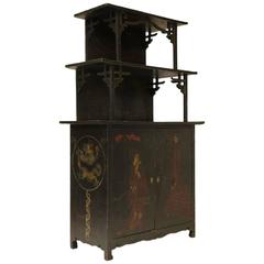 Antique Chinoiserie Cabinet, France, Early 1900s
